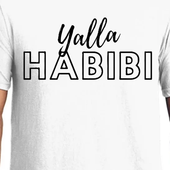 Cool Yalla Habibi Arabic Writing Pajama Set