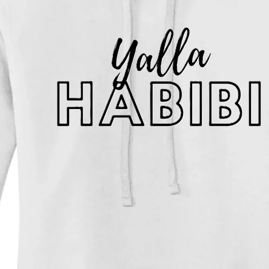 Cool Yalla Habibi Arabic Writing Women's Pullover Hoodie