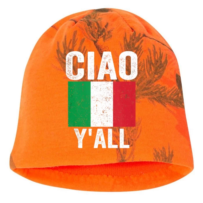 Ciao YAll Italian Slang Italian Saying Kati - Camo Knit Beanie