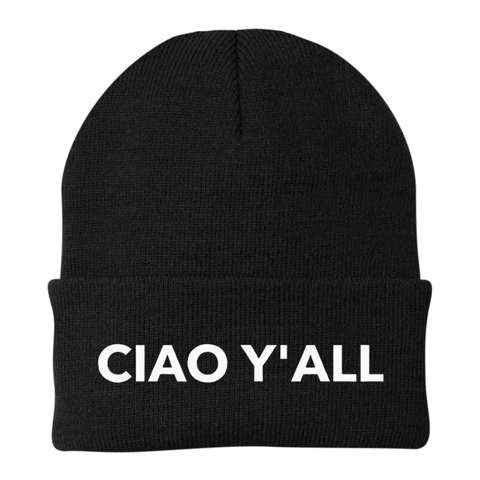 Ciao YAll Italian Slang Italian Saying Knit Cap Winter Beanie