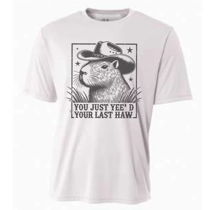 Capybara You Just Yeed Your Last Haw Cooling Performance Crew T-Shirt