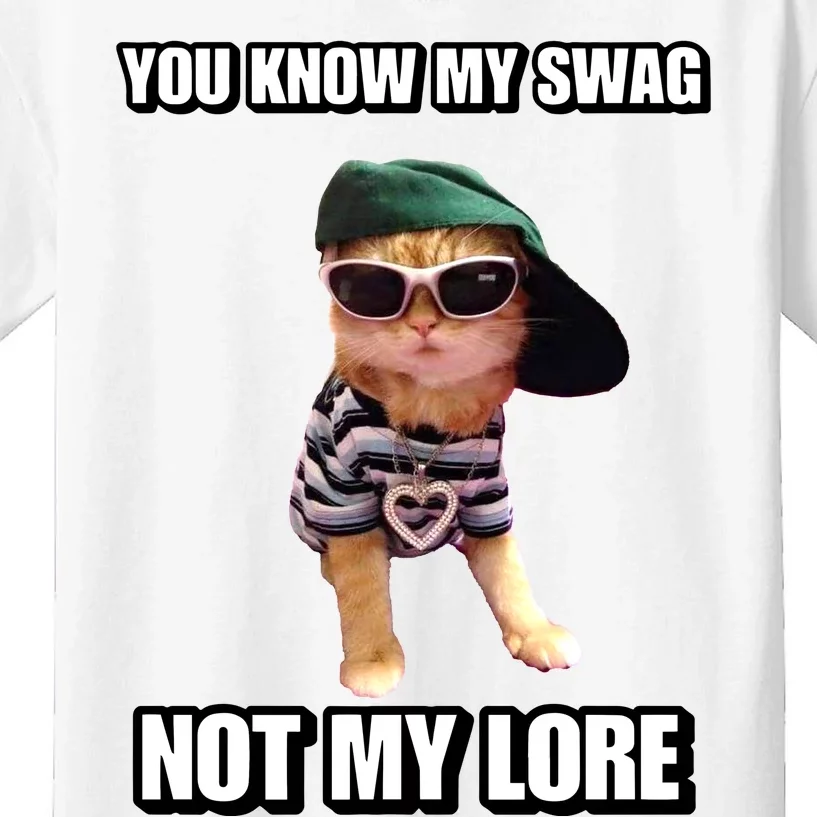 Cringeytees You Know My Swag Not My Lore Kids T-Shirt