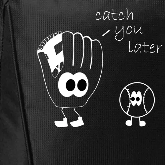 Catch You Later Funny Baseball City Backpack