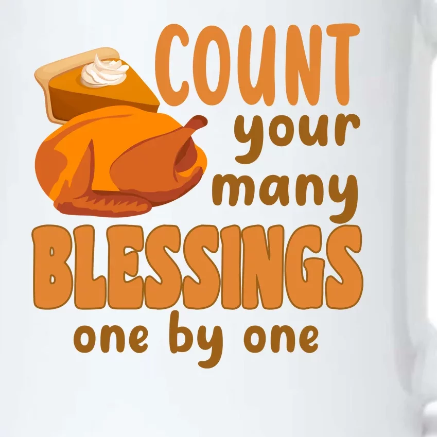 Count Your Many Blessings One By One Thanksgiving Black Color Changing Mug