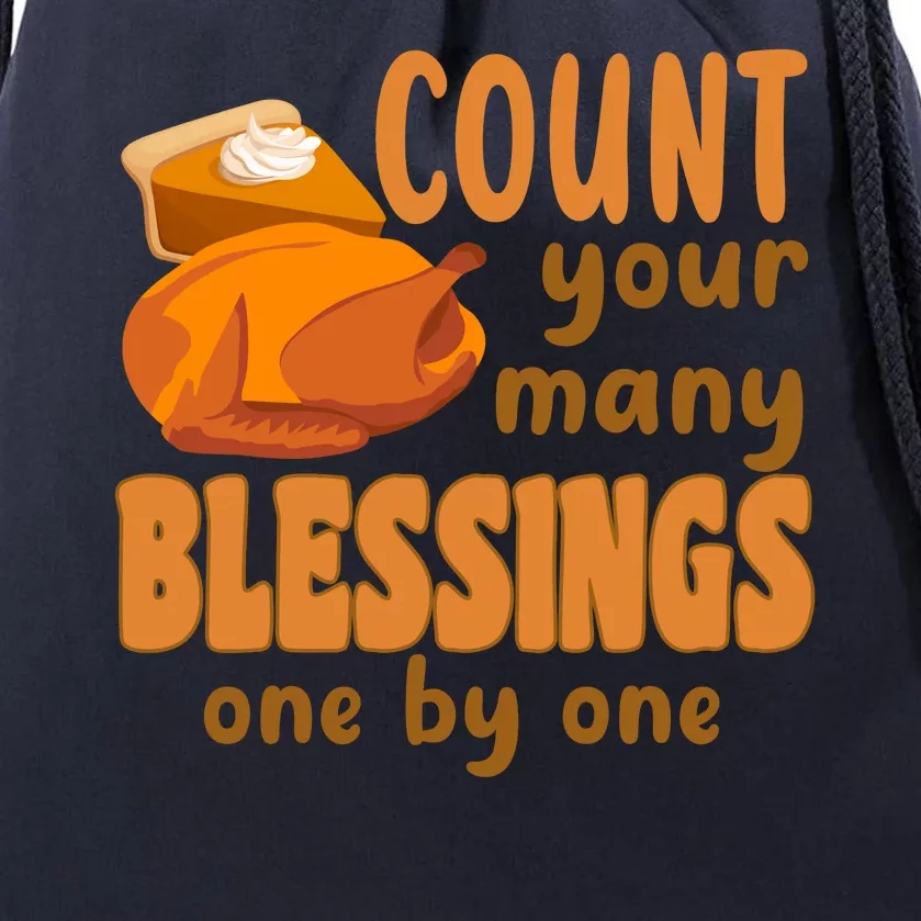 Count Your Many Blessings One By One Thanksgiving Drawstring Bag