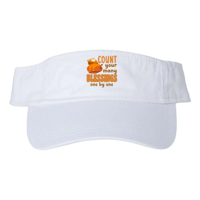 Count Your Many Blessings One By One Thanksgiving Valucap Bio-Washed Visor