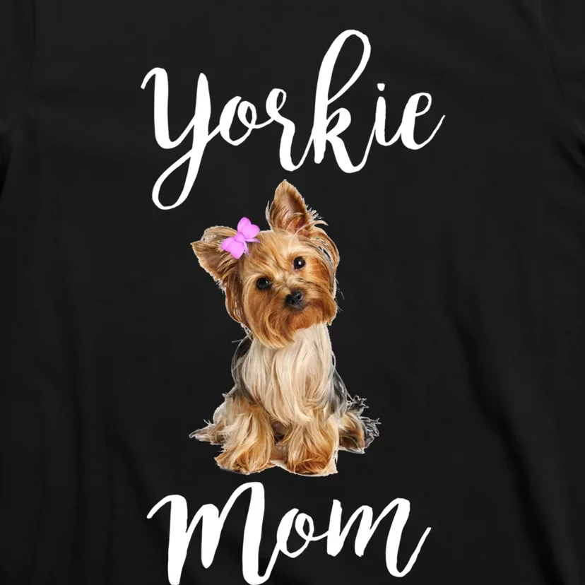 Cute Yorkie Mom Dog Apparel Gift T-Shirt