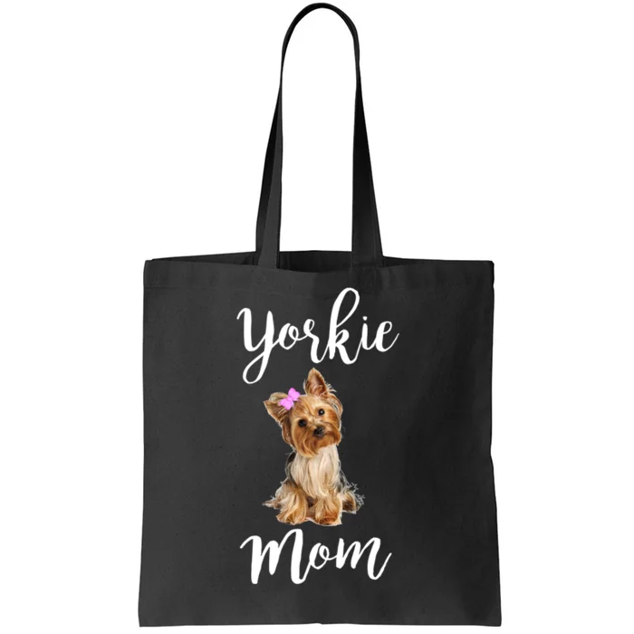 Cute Yorkie Mom Dog Apparel Gift Tote Bag