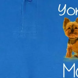 Cute Yorkie Mom Dog Funny Gift Softstyle Adult Sport Polo