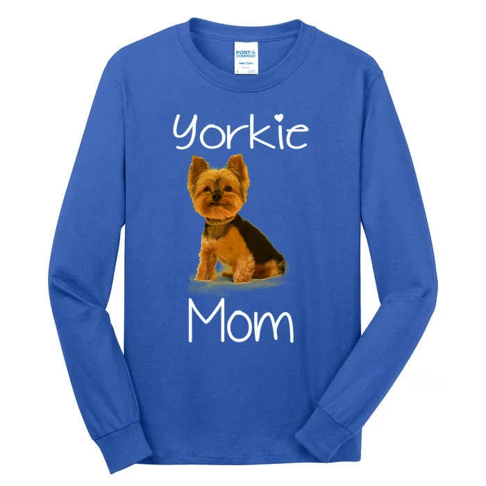 Cute Yorkie Mom Dog Funny Gift Tall Long Sleeve T-Shirt