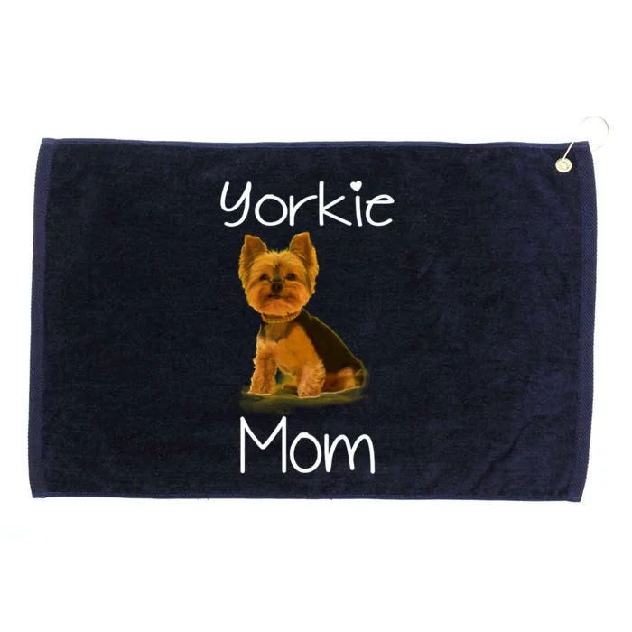 Cute Yorkie Mom Dog Gift Grommeted Golf Towel