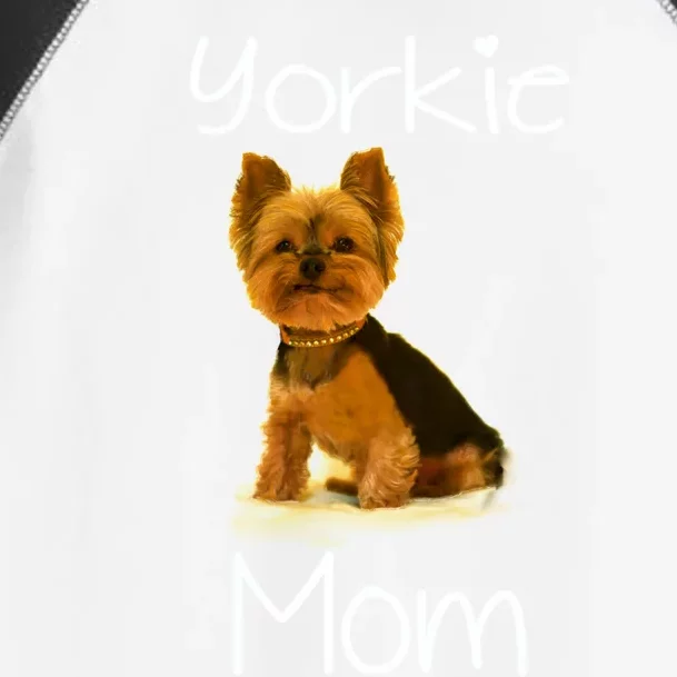 Cute Yorkie Mom Dog Gift Toddler Fine Jersey T-Shirt