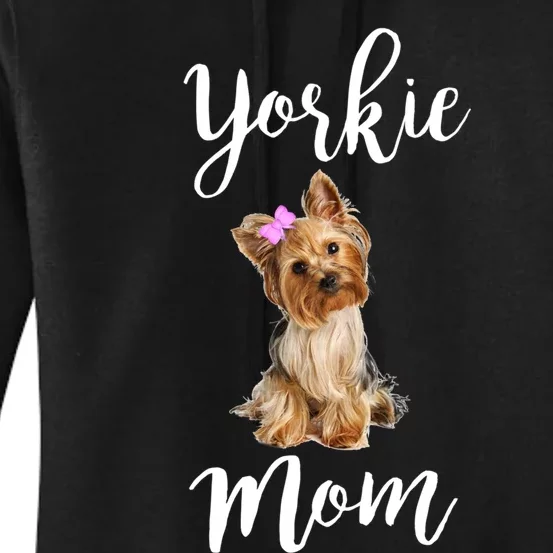 Cute Yorkie Mom Dog Apparel Gift Women's Pullover Hoodie