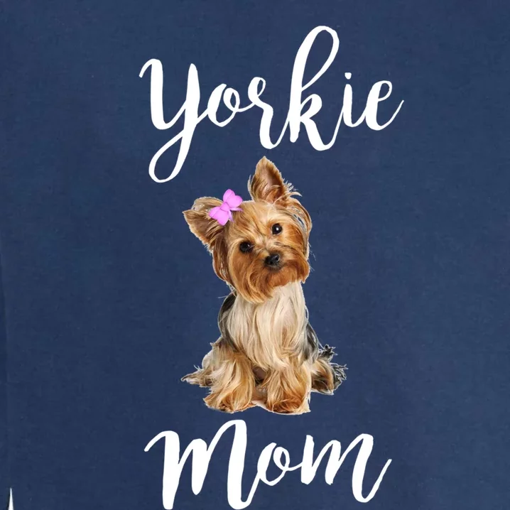 Cute Yorkie Mom Dog Apparel Gift Garment-Dyed Sweatshirt