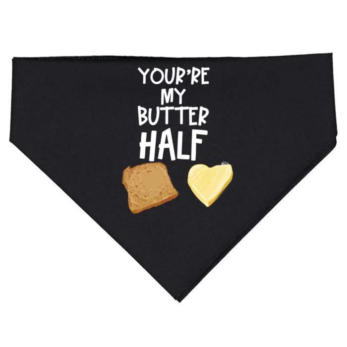 Cute You're My Butter Half Couple Jelly Butter Lovers Gift Cool Gift USA-Made Doggie Bandana