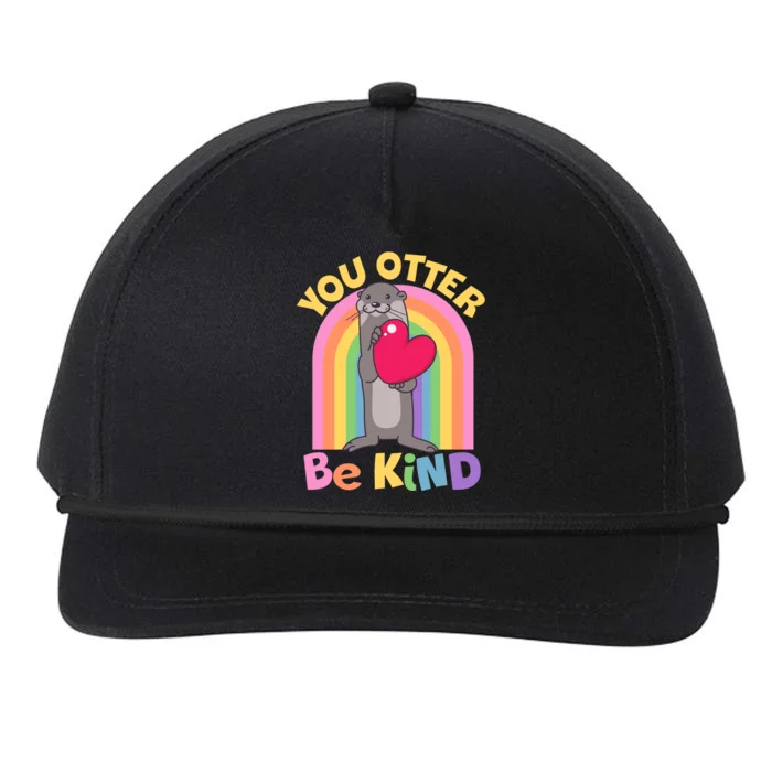 Cute You Otter Be Kind Snapback Five-Panel Rope Hat