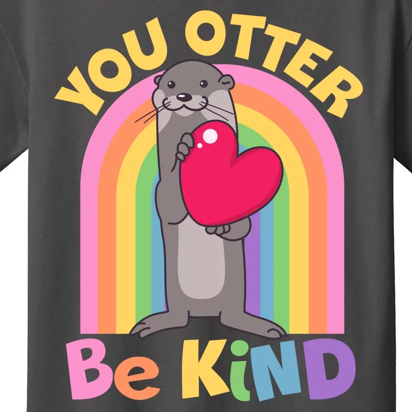 Cute You Otter Be Kind Kids T-Shirt