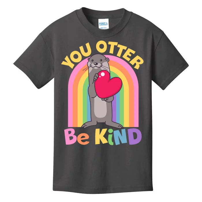 Cute You Otter Be Kind Kids T-Shirt