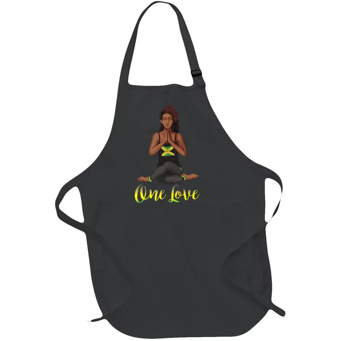 Cute Yoga One Love for yoga lovers Full-Length Apron With Pocket