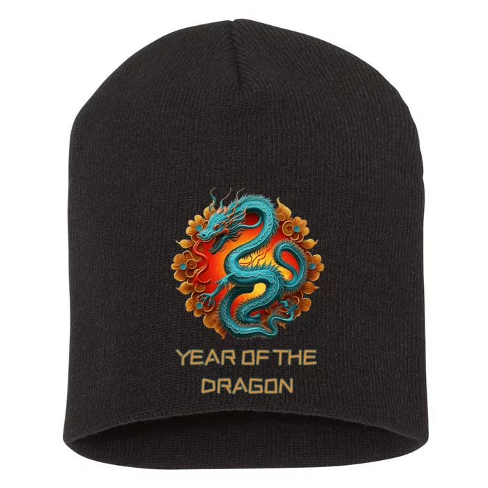 Chinese Year Of The Dragon 2024 Lunar New Year Short Acrylic Beanie