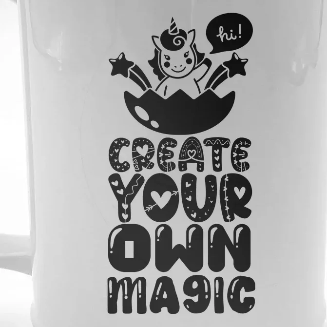 CREATE YOUR OWN MAGIC Front & Back Beer Stein