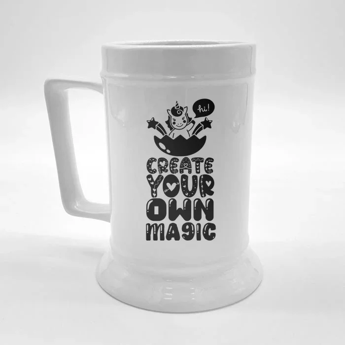 CREATE YOUR OWN MAGIC Front & Back Beer Stein