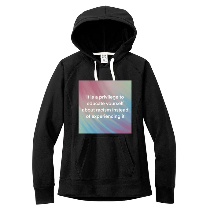 Check Your Privilege Women's Fleece Hoodie