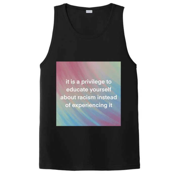 Check Your Privilege Performance Tank