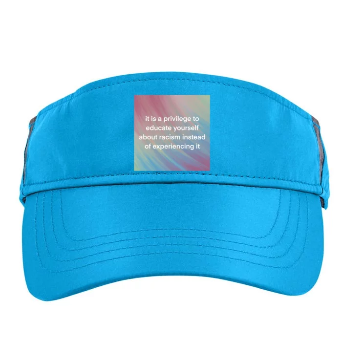 Check Your Privilege Adult Drive Performance Visor