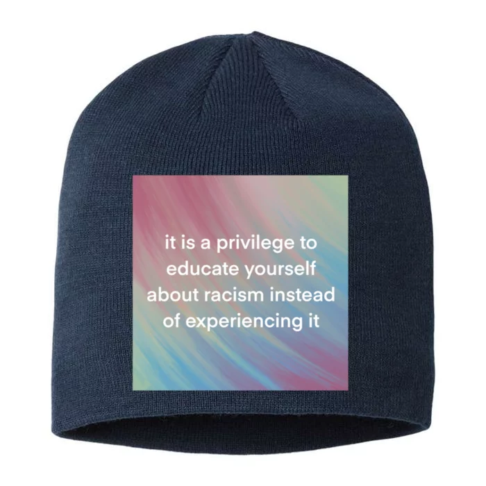 Check Your Privilege 8 1/2in Sustainable Knit Beanie