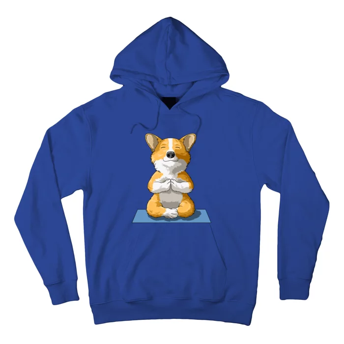 Corgi Yoga Pose Dog Pembroke Welsh Corgi Lovers Owners Gift Hoodie