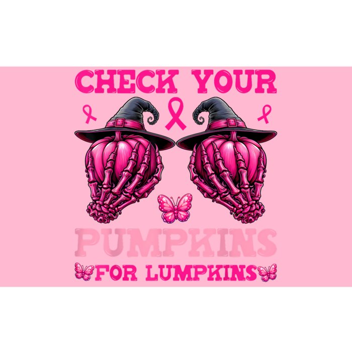 Check Your Pumpkins Breast Cancer For Lumpkins Bumper Sticker