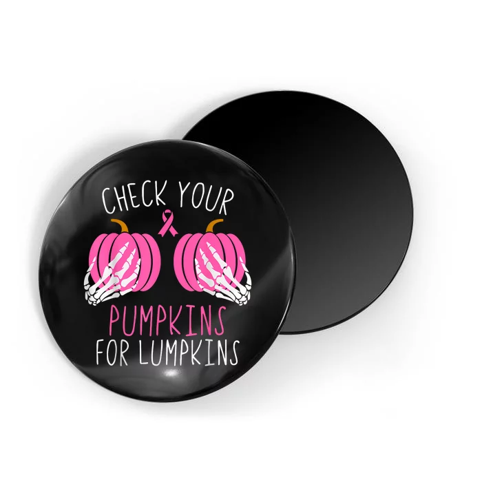 Check Your Pumpkins Breast Cancer Awareness Magnet