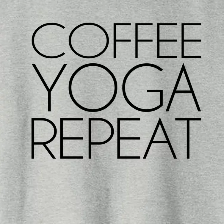 Coffee Yoga Repeat Cool Gift Women's Crop Top Tee