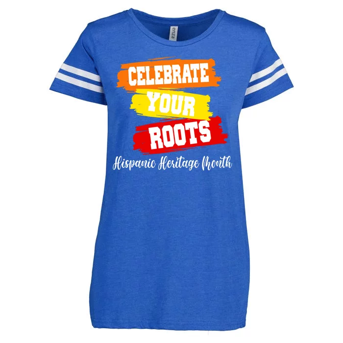 Celebrate Your Roots Hispanic Heritage Month Enza Ladies Jersey Football T-Shirt