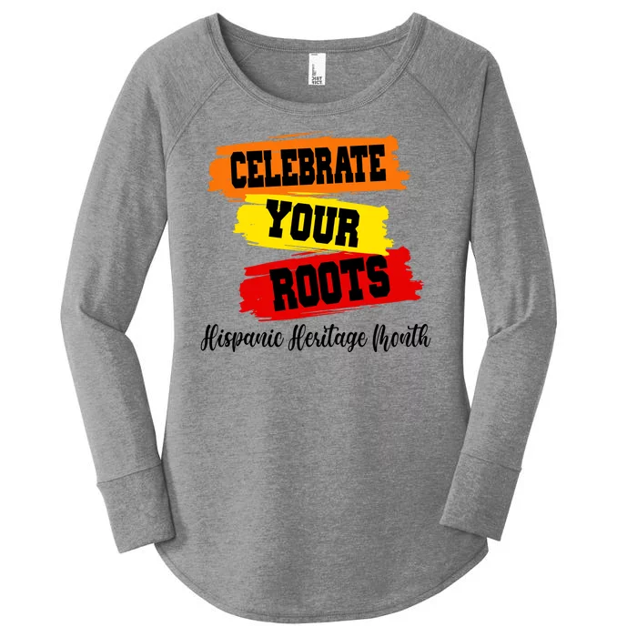 Celebrate Your Roots Hispanic Heritage Month Women's Perfect Tri Tunic Long Sleeve Shirt