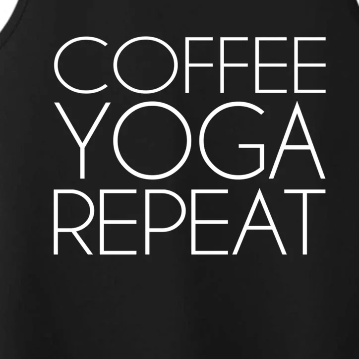 Coffee Yoga Repeat Gift Performance Tank