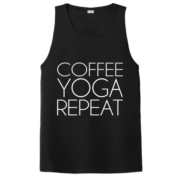 Coffee Yoga Repeat Gift Performance Tank