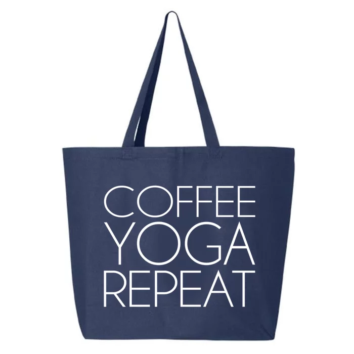 Coffee Yoga Repeat Gift 25L Jumbo Tote