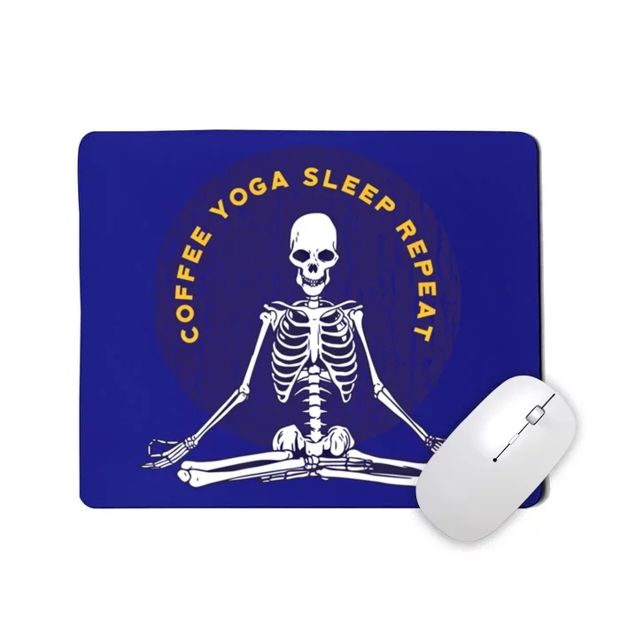 Coffee Yoga Sleep Repeat Gift Mousepad