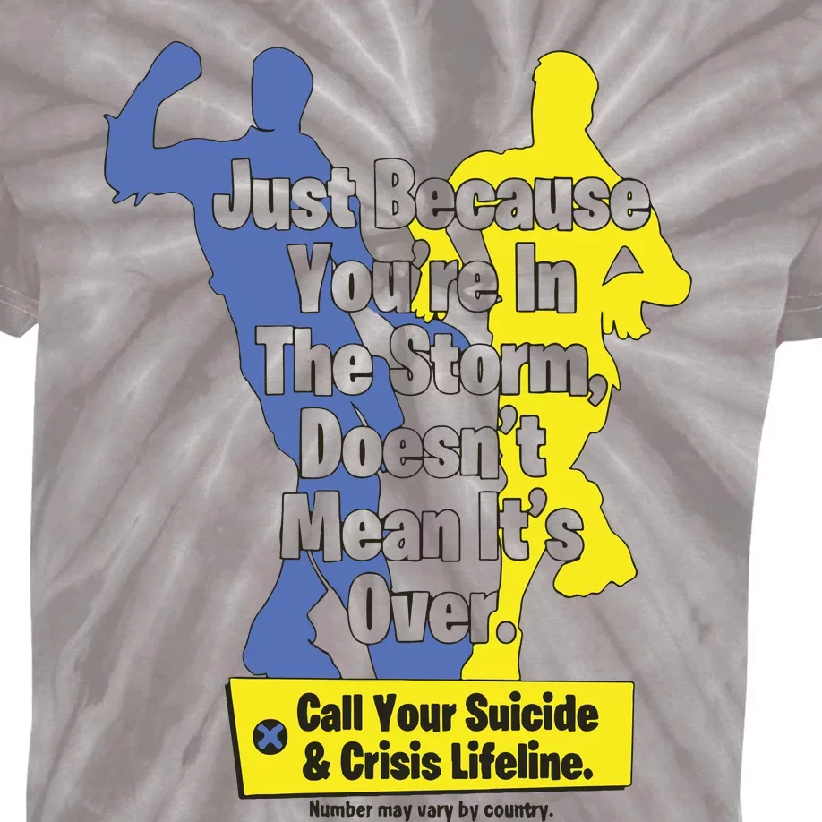 Call Your Suicide Crisis Lifeline Kids Tie-Dye T-Shirt