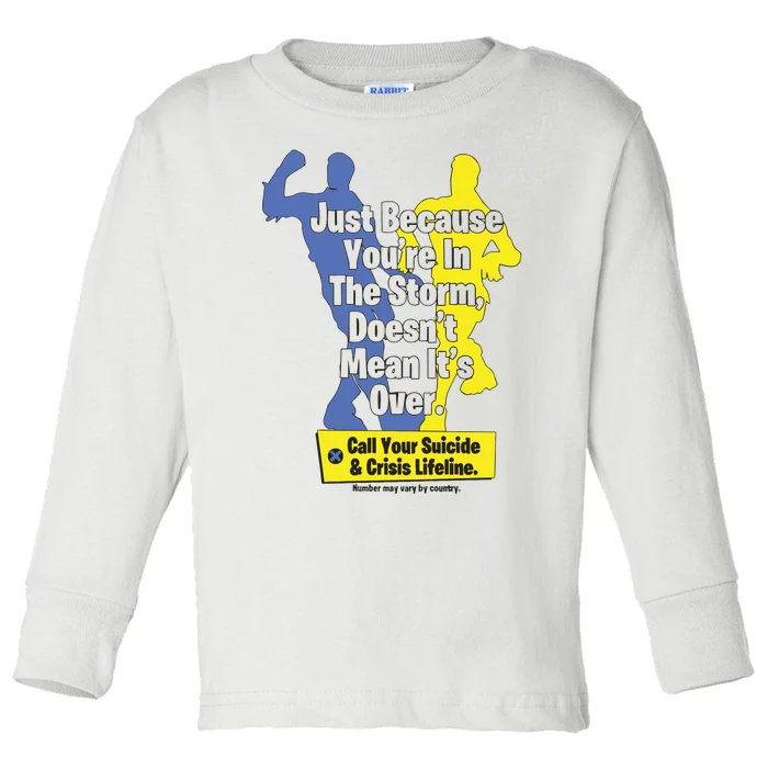 Call Your Suicide Crisis Lifeline Toddler Long Sleeve Shirt