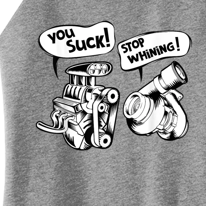 Cute You Suck! Stop Whining! Mechanical Engineering Women’s Perfect Tri Rocker Tank