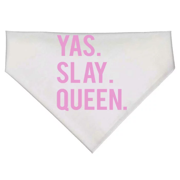 Cute Yas Slay Queen Quote Gift Top USA-Made Doggie Bandana