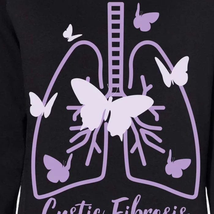 Cystic Fibrosis Awareness Butterflies Womens California Wash Sweatshirt