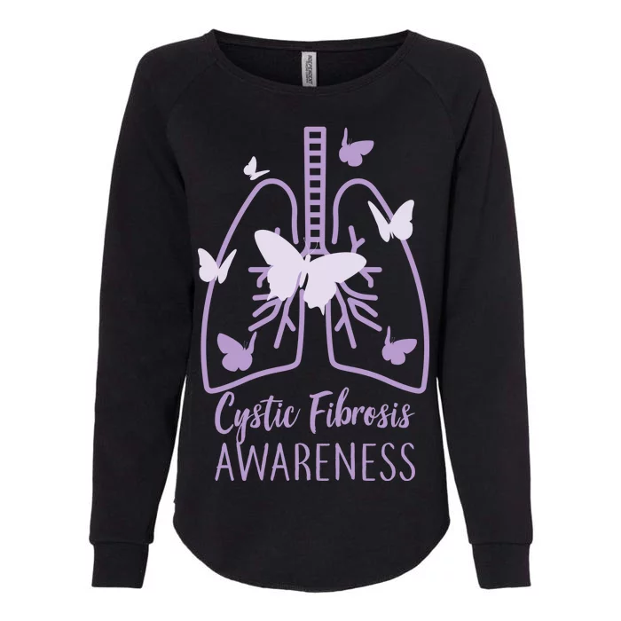 Cystic Fibrosis Awareness Butterflies Womens California Wash Sweatshirt