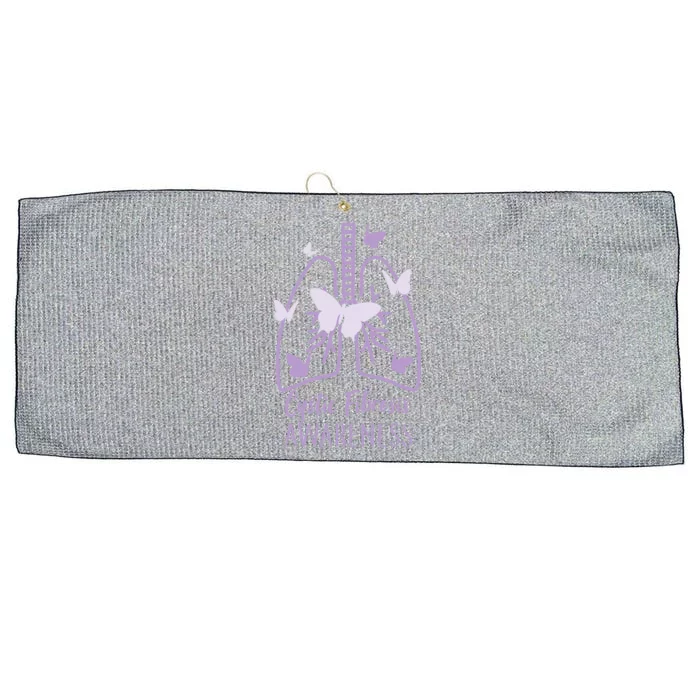 Cystic Fibrosis Awareness Butterflies Large Microfiber Waffle Golf Towel