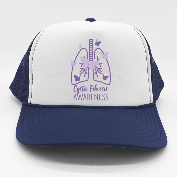 Cystic Fibrosis Awareness Butterflies Trucker Hat