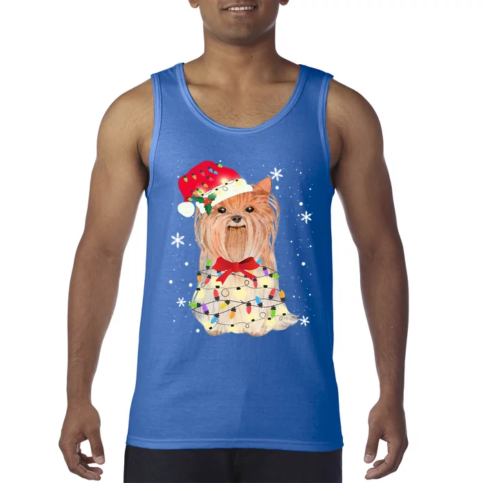 Christmas Yorkshire Terrier Gift Tank Top