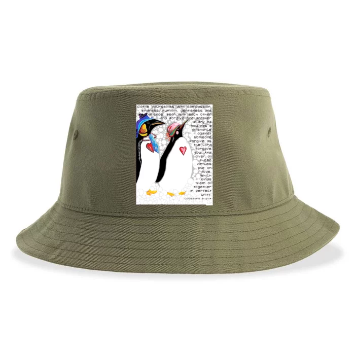 Clothe Yourselves With Compassion Sustainable Bucket Hat